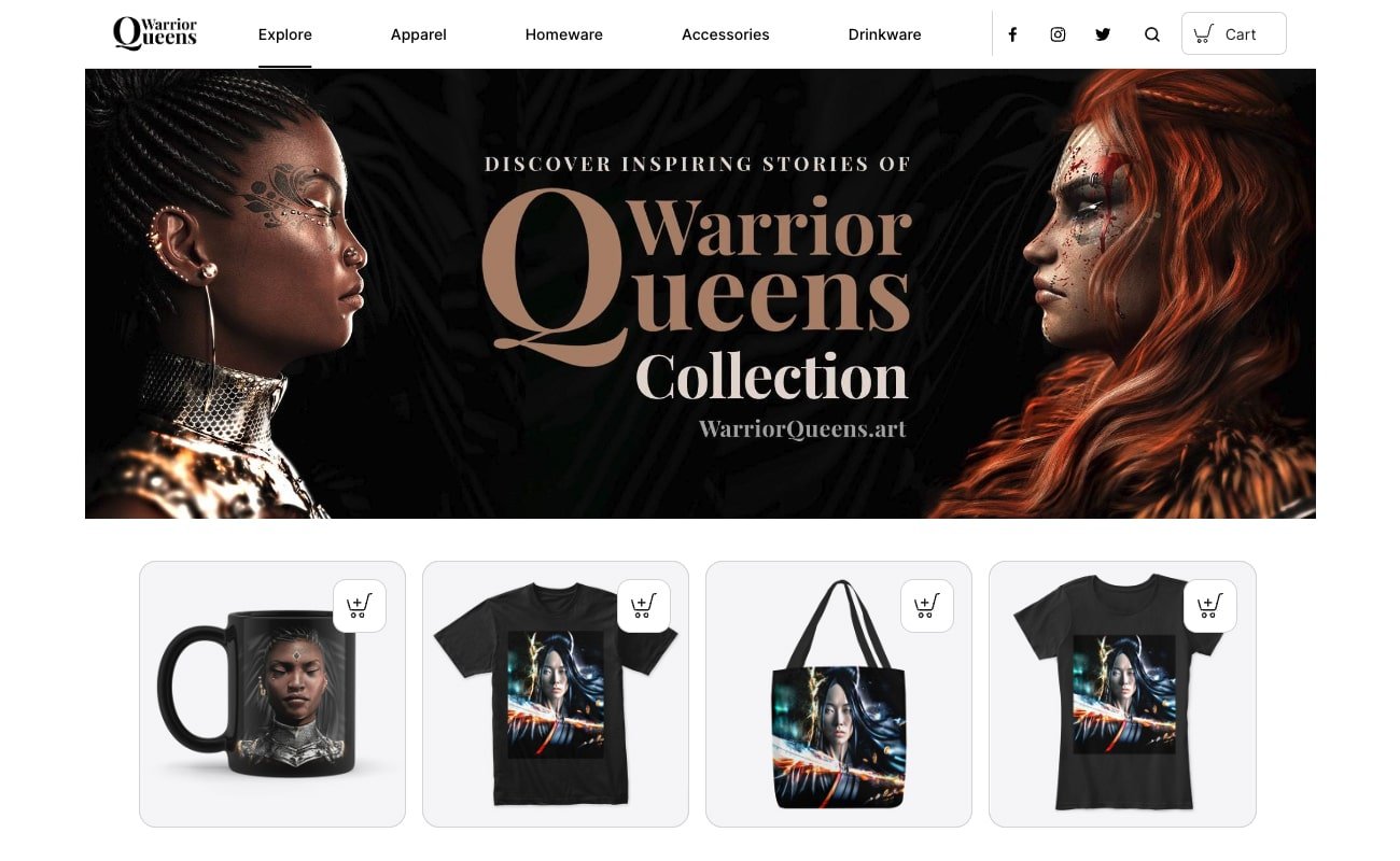 Warrior Queens Teespring​